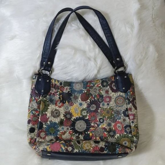 Gigi Hill Multi Colored Floral Print Purse - Picture 2 of 9